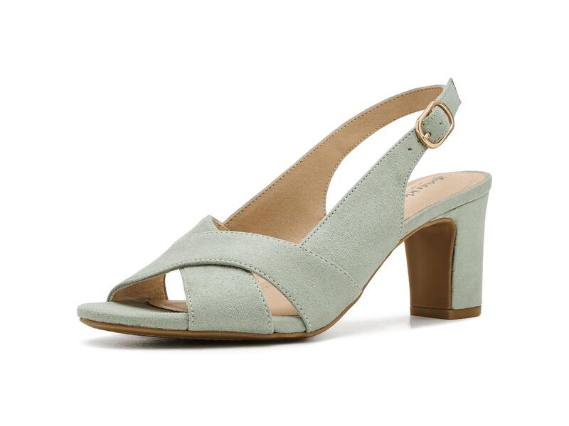 ライフストライド レディース シューズ ヒール サンダル LifeStride Freesia Slingback Sandals Green グリーン