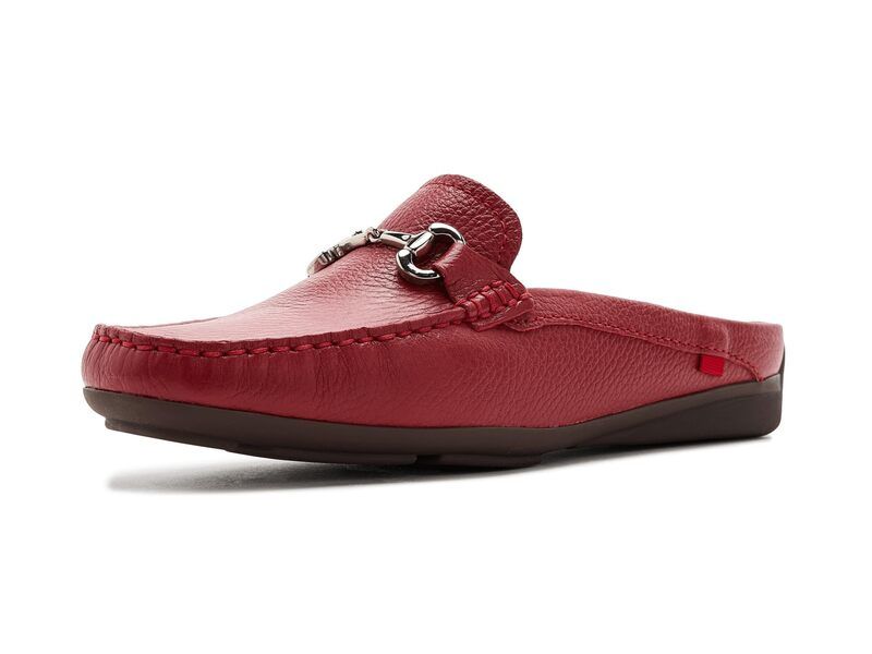 マークジョセフニューヨーク レディース シューズ スリッポン・ローファー Marc Joseph New York Ocean Drive Mule Red Grainy レッド