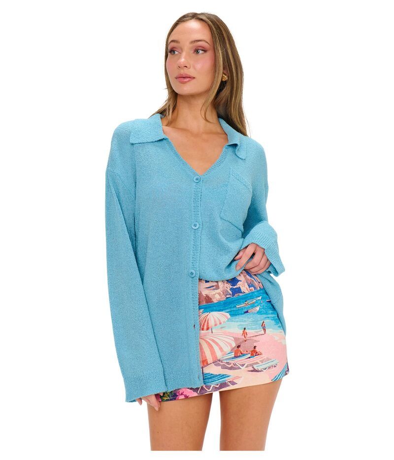 ウミーユアムーム レディース アウター ニット・セーター Show Me Your Mumu Sonny Sweater Blue Lagoon Knit ブルー
