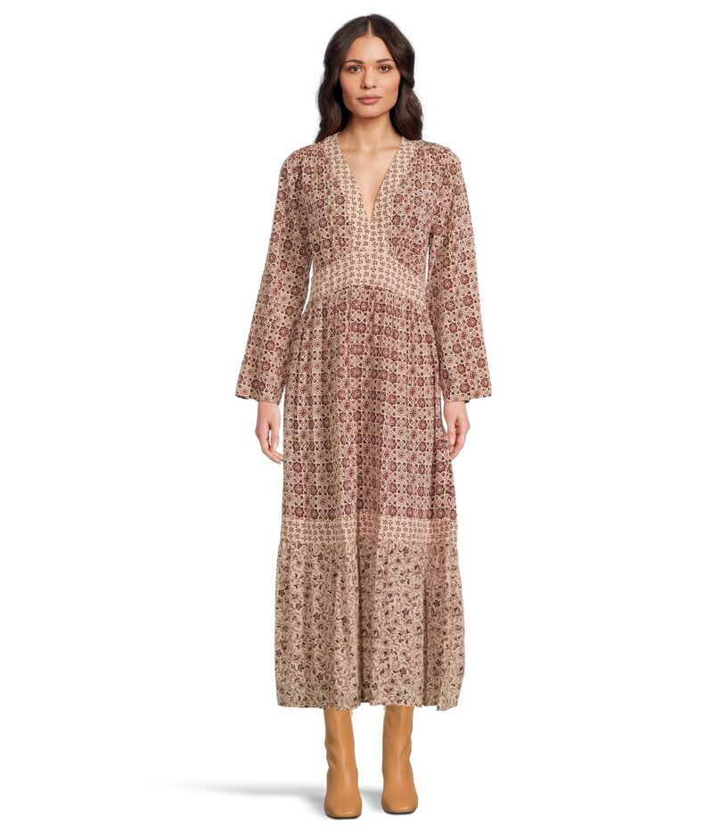 ファレティ レディース トップス ワンピース Faherty Dakota Dressunrise Azulejos Mixed Print