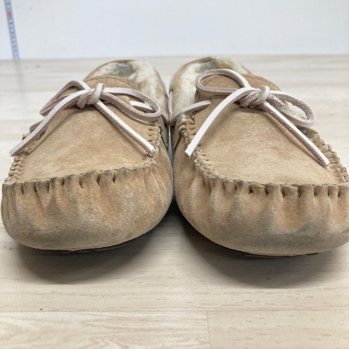 UGG モカシン 23cm キャメル S/N 5612 ムートン スリッポン/フラット