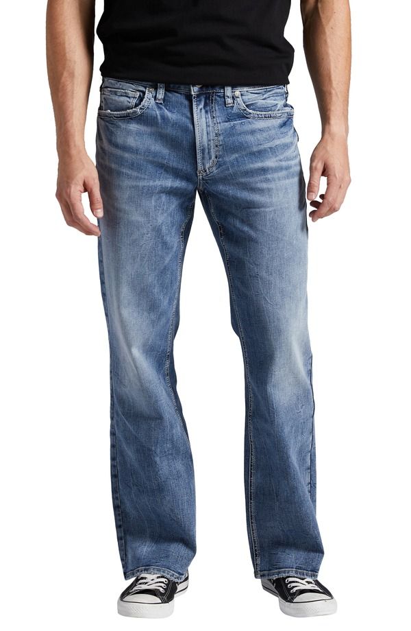 シルバー ジーンズ メンズ ボトムス デニムパンツ リラックスフィット ストレート Silver Jeans Co Zac Relaxed Fit Straight Leg Jeans Indigo