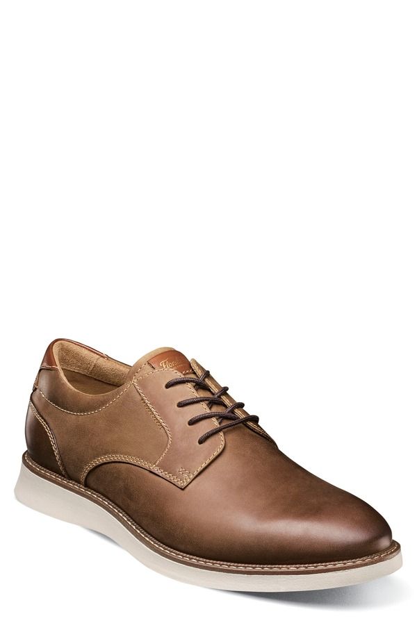 フローシャイム メンズ シューズ ダービー Florsheim Launch Plain Toe Derby Brown ブラウン