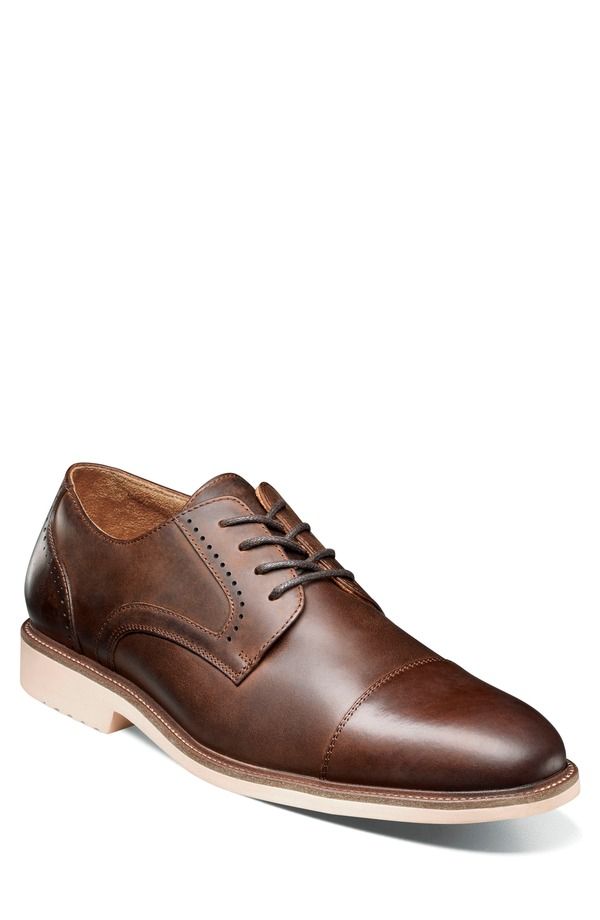 ステイシーアダムス メンズ シューズ ダービー キャップ Stacy Adams Wesbridge Cap Toe Derby Brown ブラウン