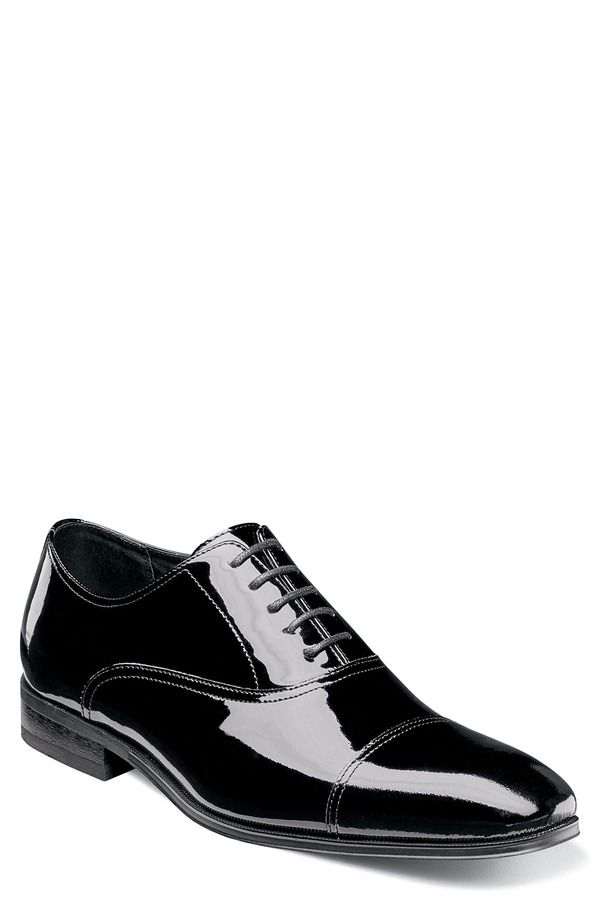 フローシャイム メンズ シューズ オックスフォード キャップ Florsheim Tux Cap Toe Oxford Black Patent Leather ブラック