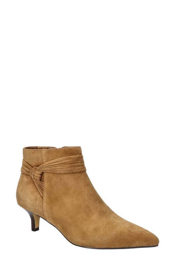 ベラヴィータ レディース シューズ ブーツ・レインブーツ Bella Vita Jani Pointed Toe Bootie Cognac Kidsuede Leather