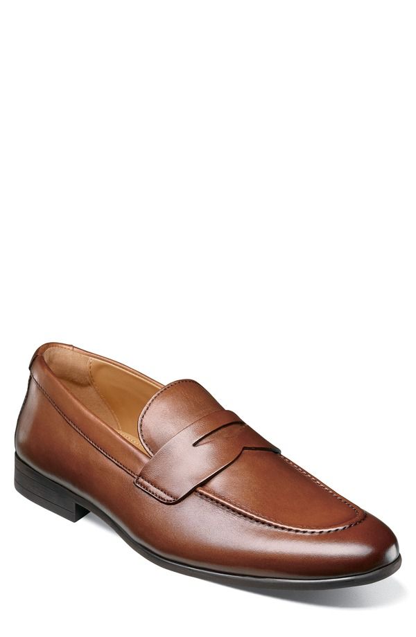 フローシャイム メンズ シューズ ローファー Florsheimodena Moc Toe Penny Loafer Cognac