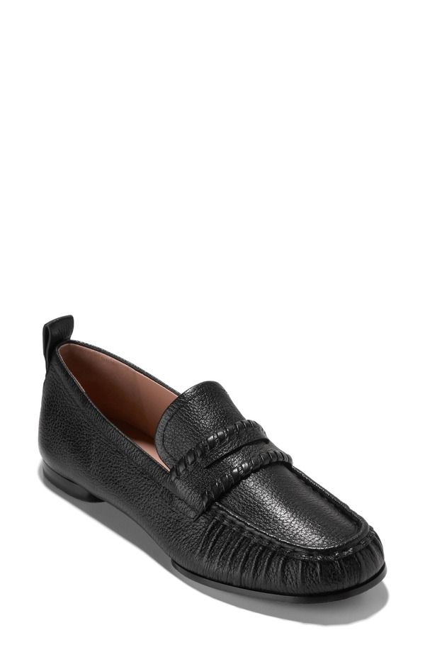コールハーン レディース シューズ スリッポン・ローファー Cole Haan Danby Traveloafer Black Leather ブラック