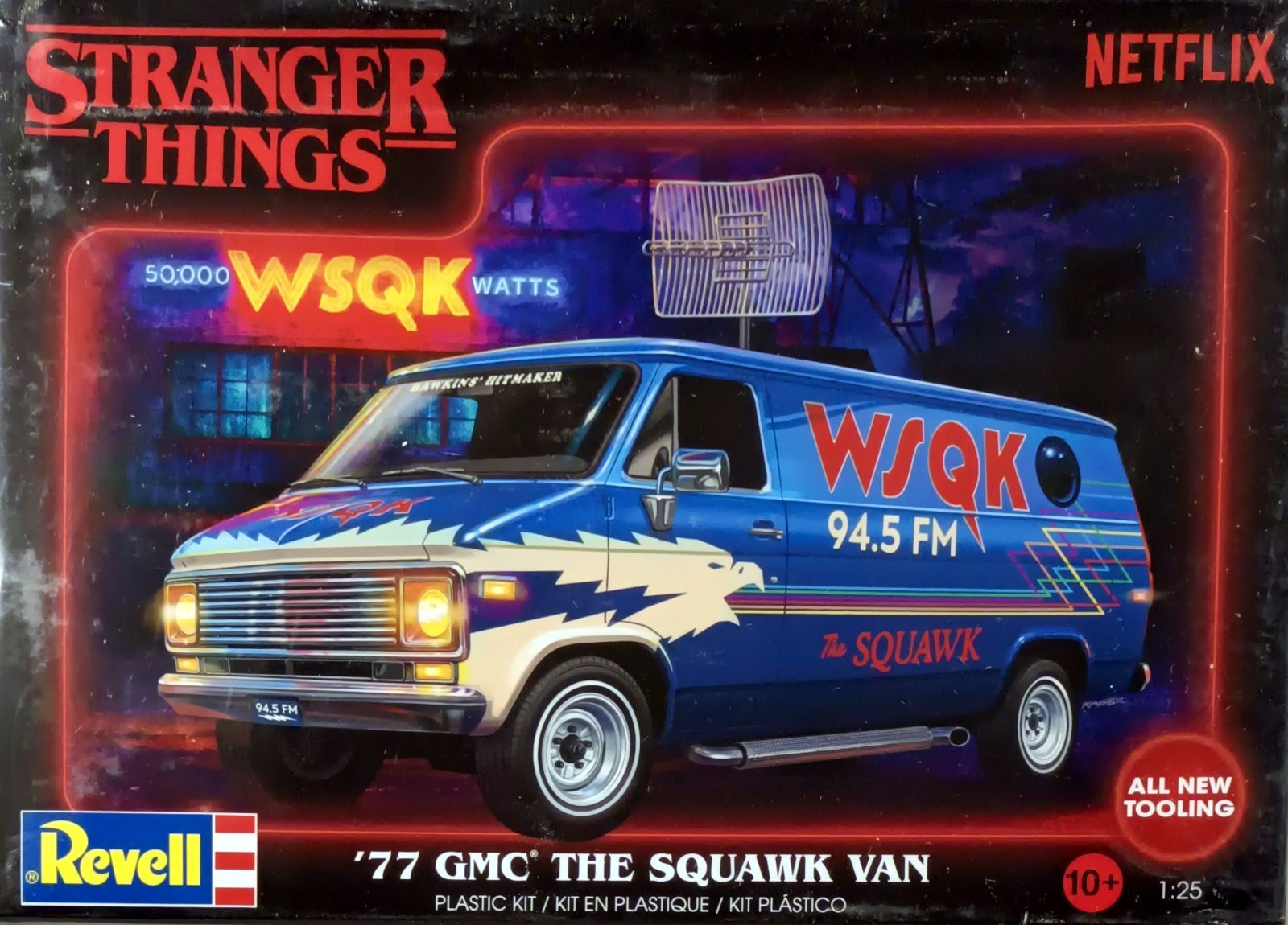 '77 GMC WSQKラジオバン ストレンジャーシングズ 1/25 アメリカレベル