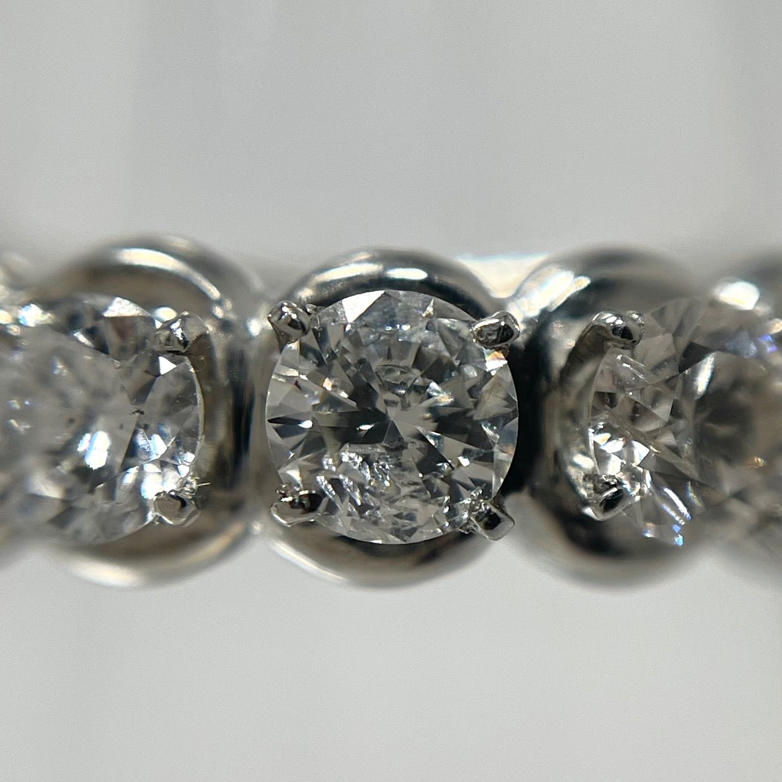 ダイヤモンド リング ダイヤ 指輪 プラチナ Pt 11号5石 0.8ct - メルカリ