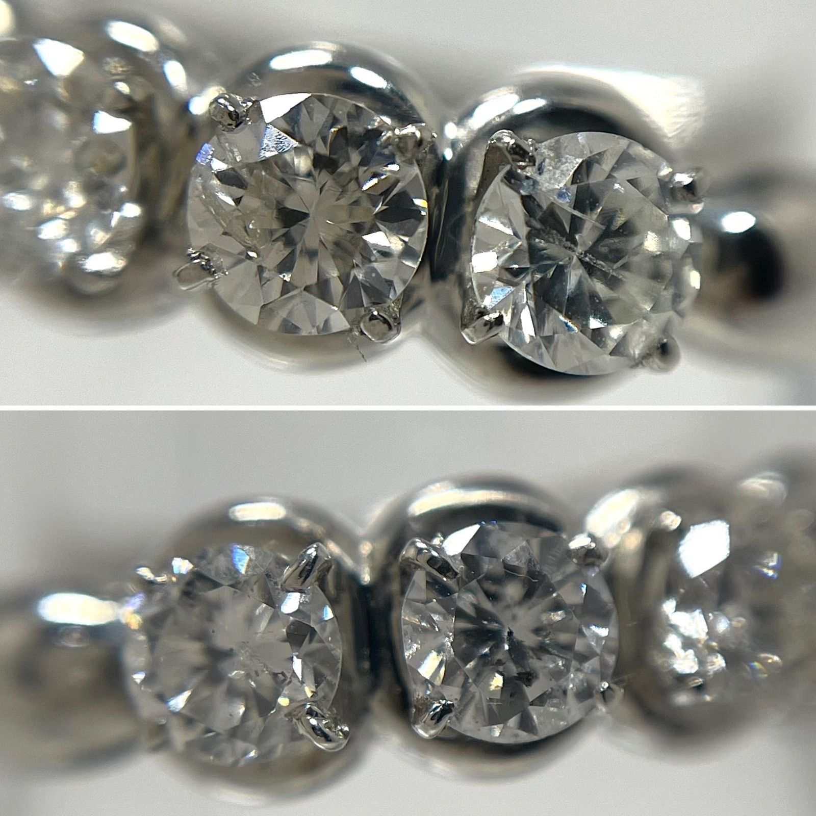 ダイヤモンド リング ダイヤ 指輪 プラチナ Pt 11号5石 0.8ct - メルカリ