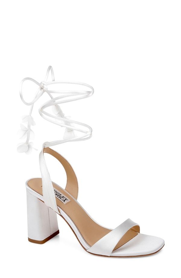 バッドグレイミッシカ レディース シューズ ヒール サンダル アンクル Badgley Mischka Collection Westminster Ankle Wrap Sandal White S