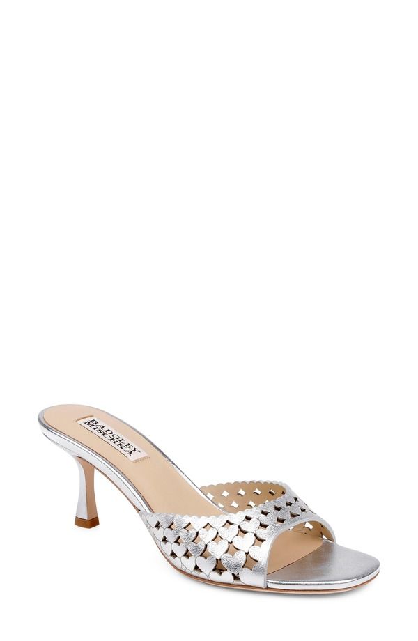 バッドグレイミッシカ レディース シューズ ヒール サンダル Badgley Mischka Collection Windy Slide Sandal Silver Metallic シルバー