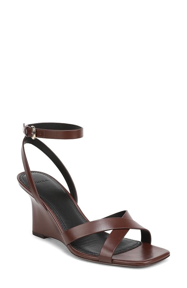 ヴィンス レディース シューズ サンダル アンクル Vince Parmankle Strap Wedge Sandal Molton Brown ブラウン