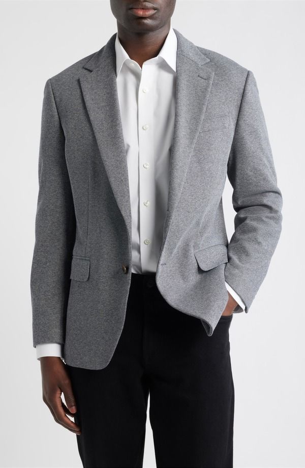ボノボス メンズ アウター ジャケット・ブルゾン ウール コート Bonobos Jetsetter Trim Fit Stretch Wool Sport Coat Medium Grey With