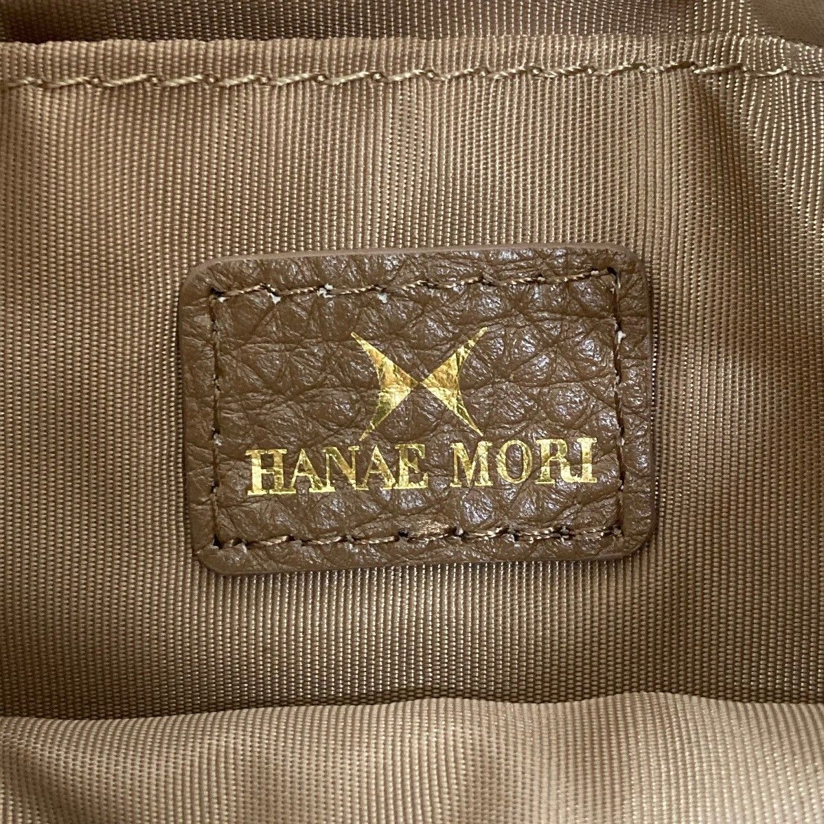 HANAE MORI ハナエモリ ショルダーバッグ ブラウン/茶色 バタフライ 