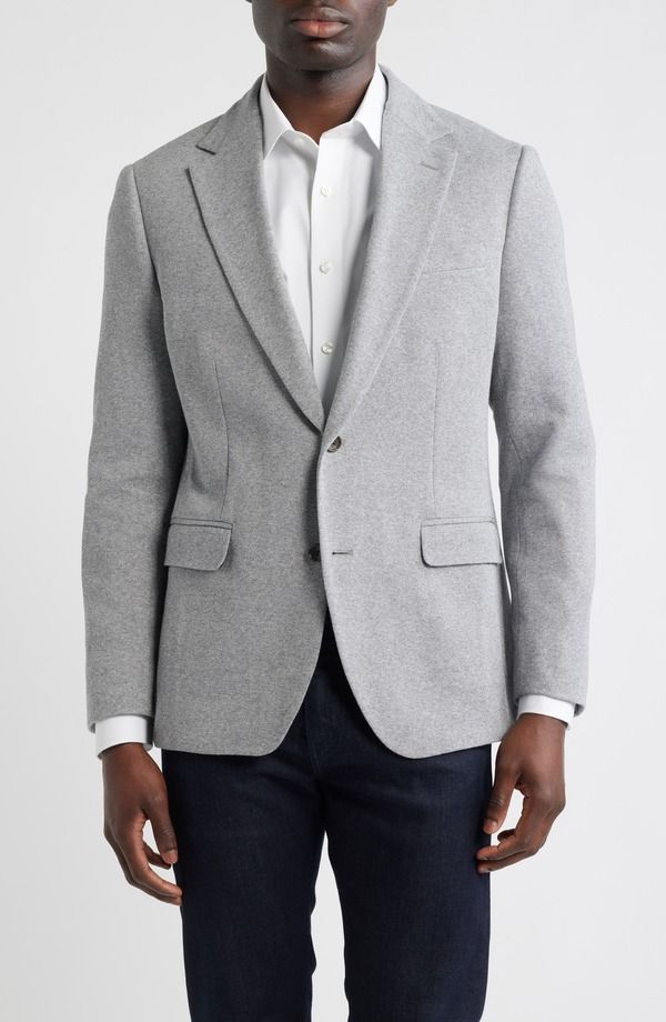 ボノボス メンズ アウター ジャケット・ブルゾン ウール コート Bonobos Jetsetter Trim Fit Stretch Wool Sport Coat Light Grey With