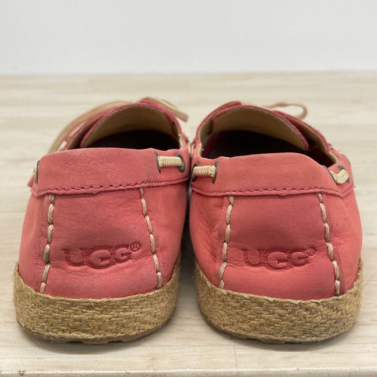 UGG モカシン デッキシューズ ピンク 23.0cm USA6 UK4.5 EU37.0 S/N
