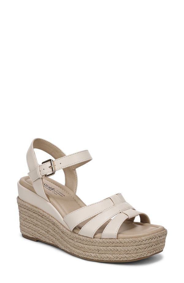 ライフストライド レディース シューズ ヒール プラットフォーム サンダル LifeStride Havana Platform Sandal Cream クリーム