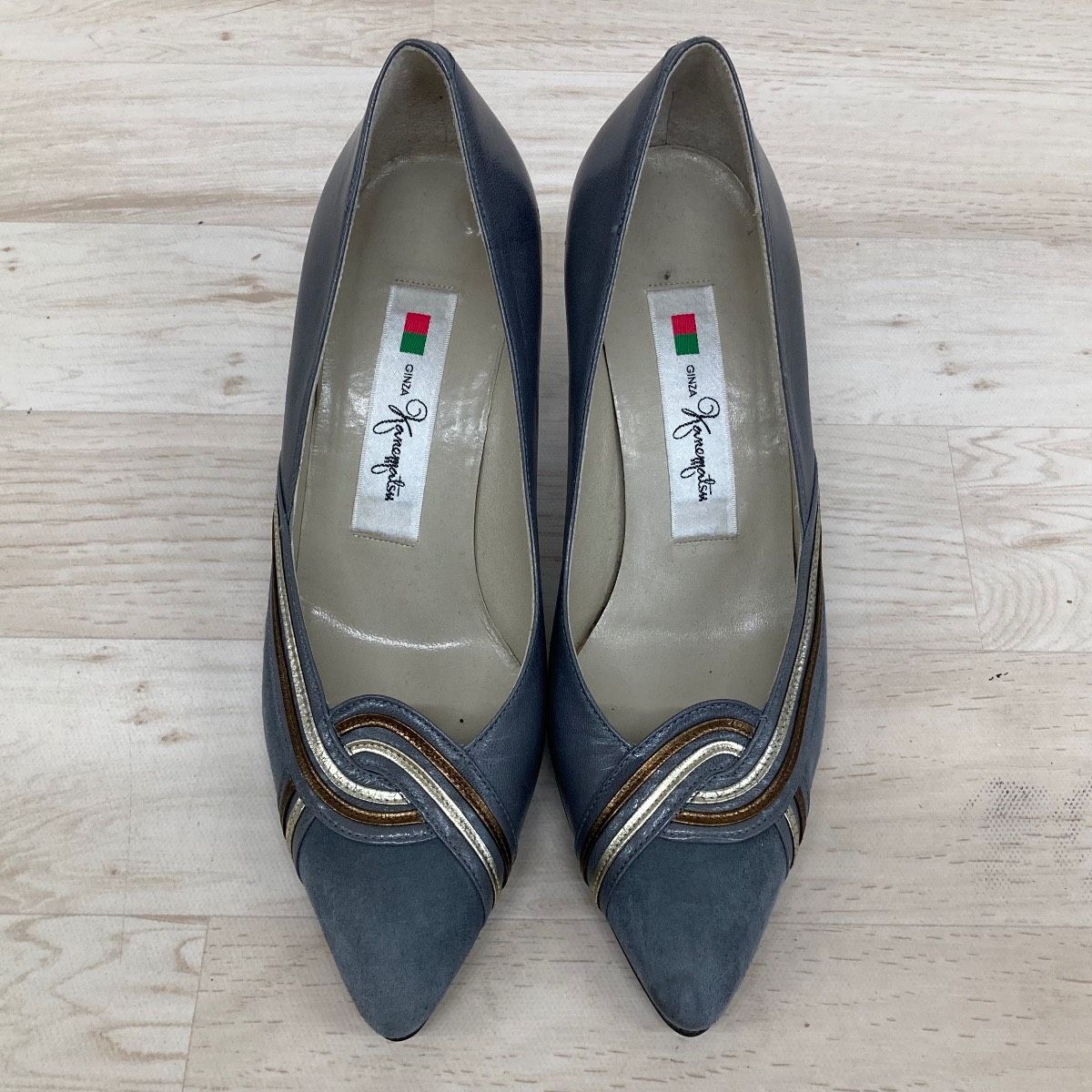 GINZA Kanematsu/銀座かねまつ パンプス 23cm ブルー/グレー系 品番