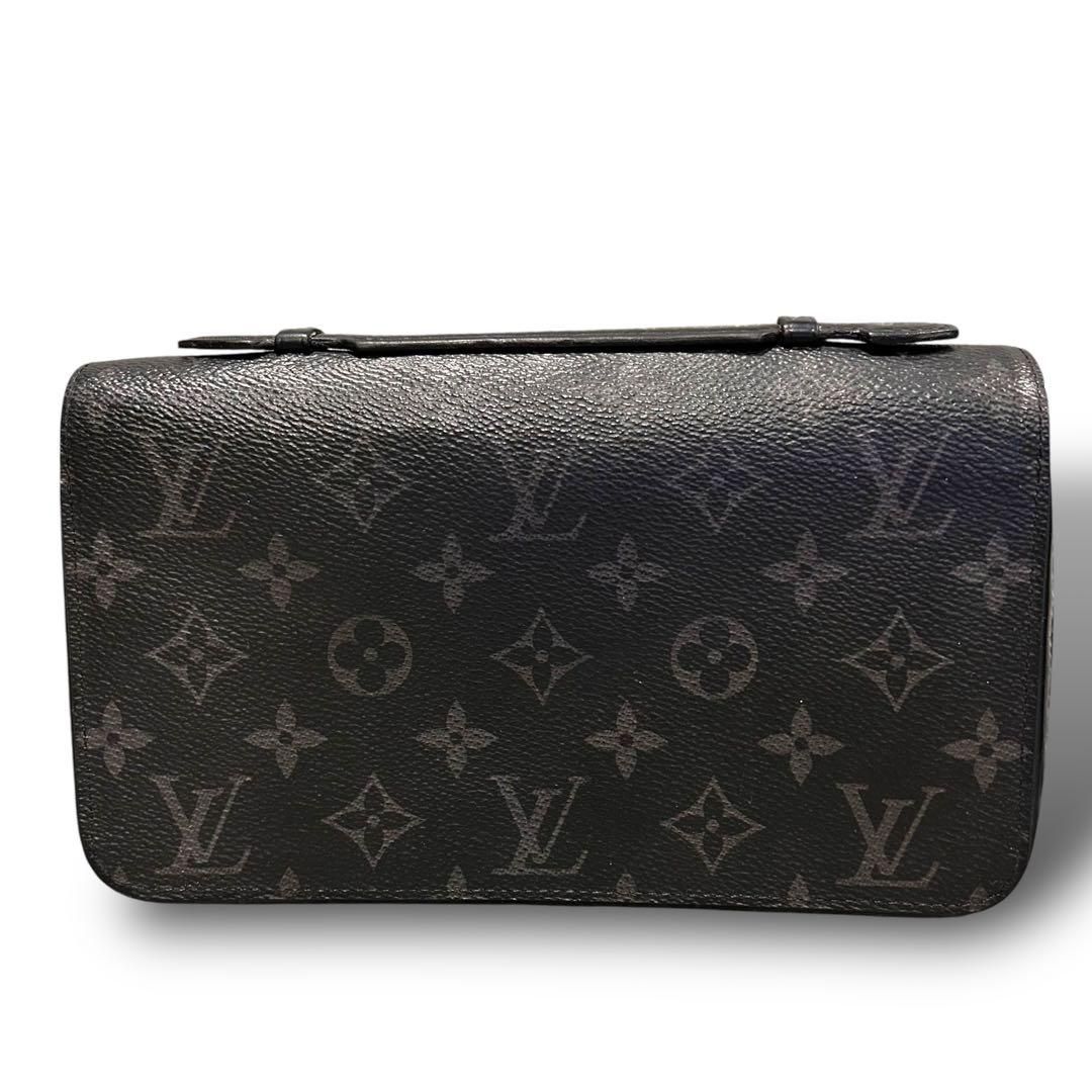 LOUIS VUITTON ヴィトン ジッピーLY エクリプス モノグラム ブラック 長財布 セカンドバッグ