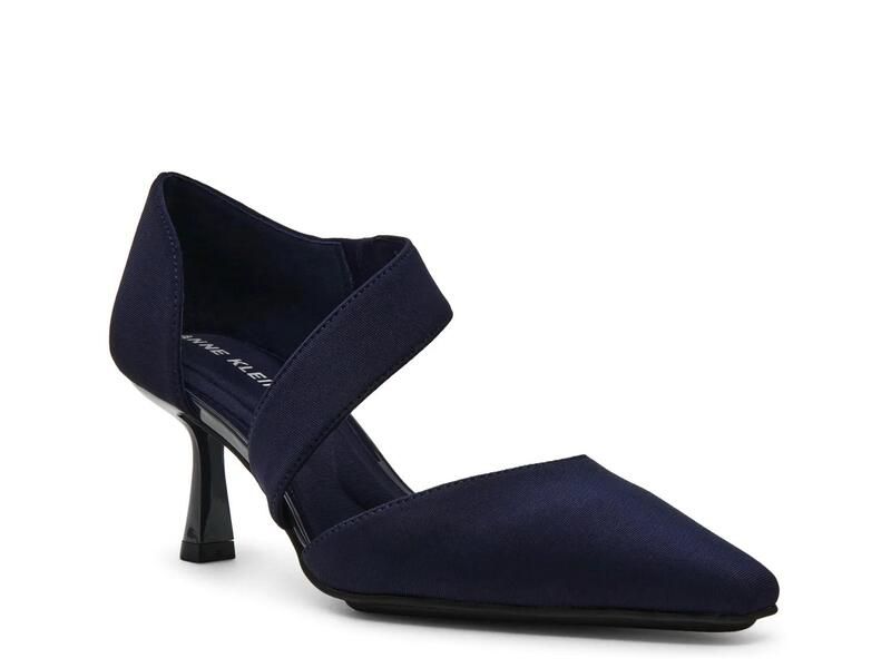 アンクライン レディース シューズ パンプス Anne KleinCerys Pump Navy Stretch ネイビー