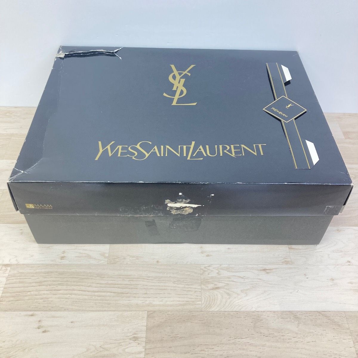 美品 Yves Saint Laurent/イヴサンローラン 毛布/ブランケット YSLロゴ