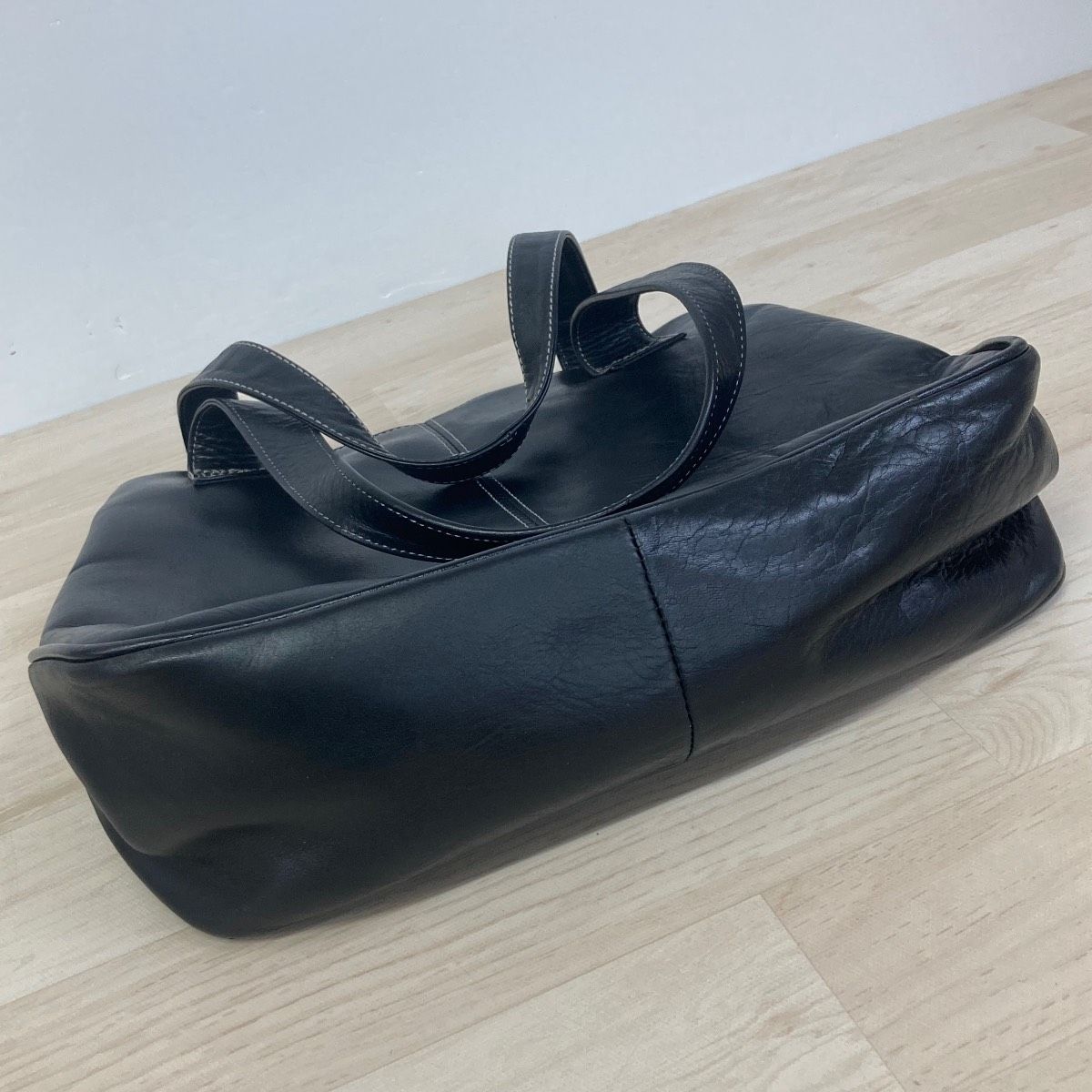 美品 FRANCESCO BIASIA/フランチェスコビアジア レザー トートバッグ