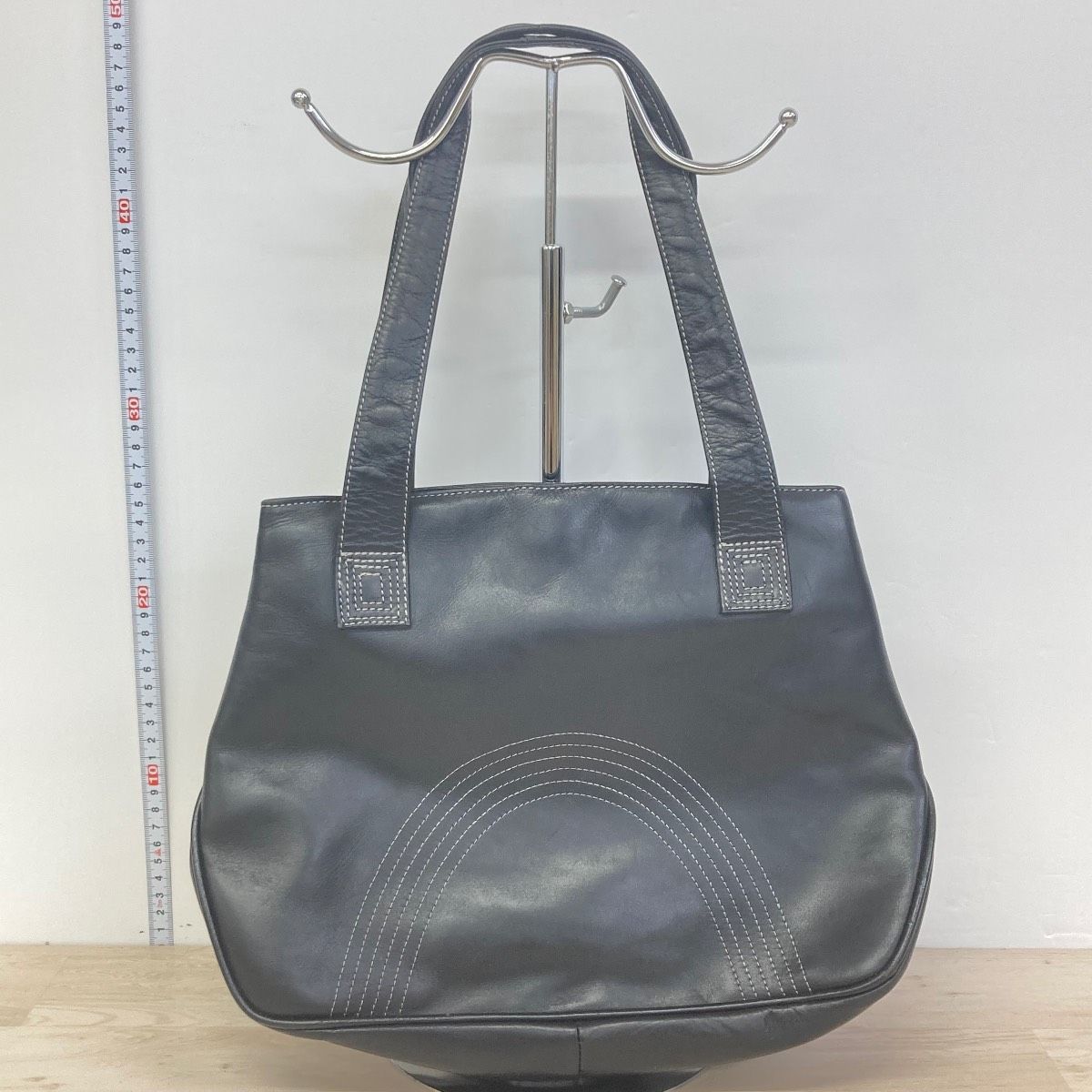 美品 FRANCESCO BIASIA/フランチェスコビアジア レザー トートバッグ