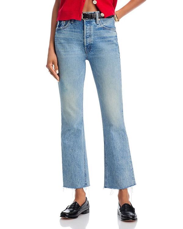 マザー レディース ボトムス デニムパンツ ジーンズ MOTHER The Tripper Flood Fray Jeans in Left In The Dust Left in the Dust