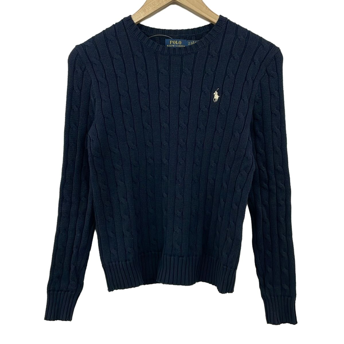 POLObyRalphLauren(ポロラルフローレン) 長袖セーター サイズCH SP レディース美品 - ネイビー クルーネック