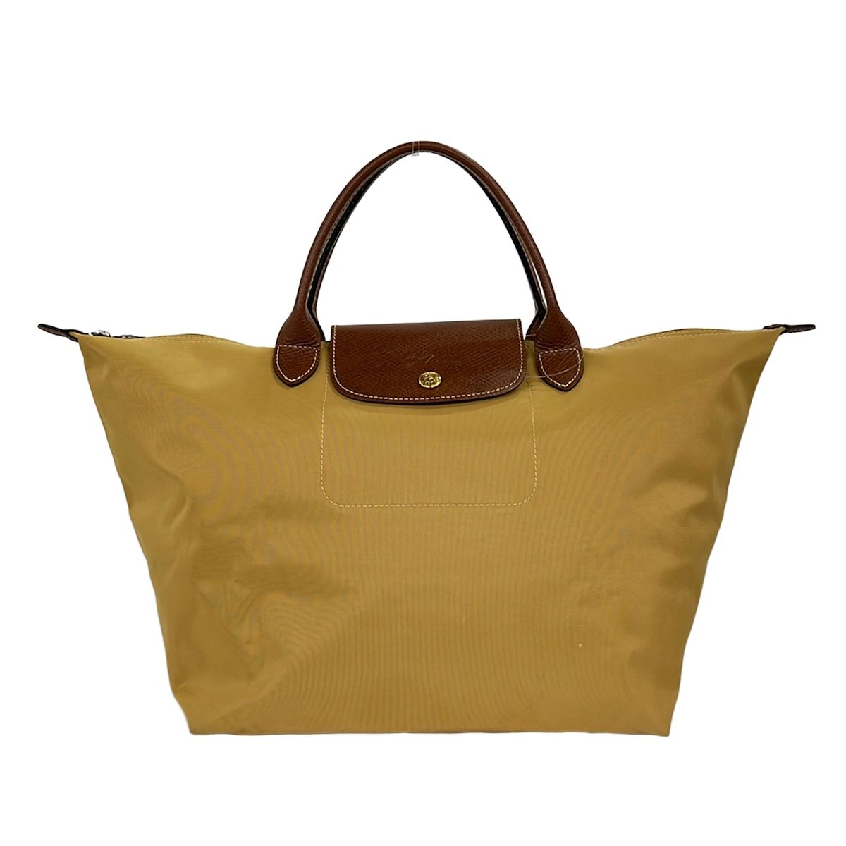 LONGCHAMP(ロンシャン) ハンドバッグ ル・プリアージュオリジナル ライトブラウン×ブラウン レザー