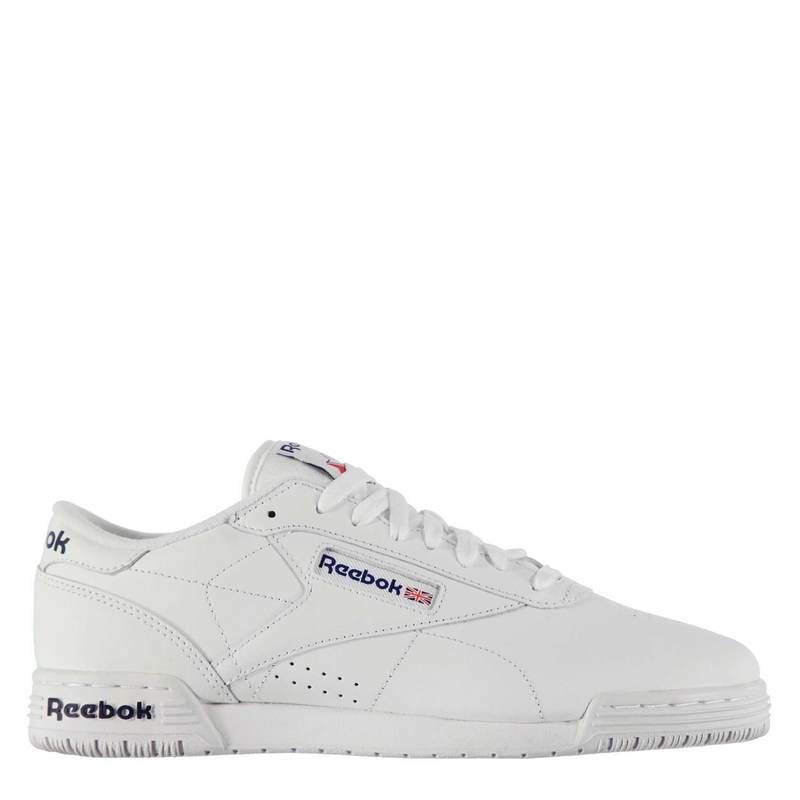 リーボック メンズ シューズ スニーカー Reebok Exofit Low Mens Trainers WhiteRoyBlue ホワイト