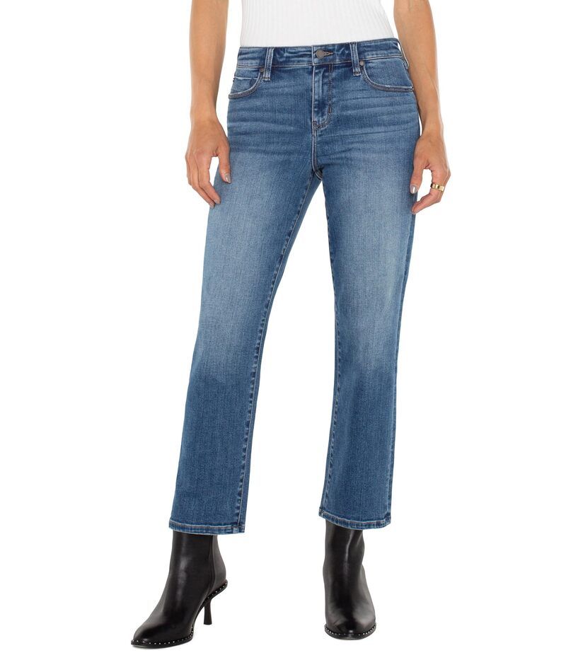 リヴァプール ロサンゼルス レディース ボトムス デニムパンツ ヴィンテージ Liverpoolos Angeles Kennedy MidRise Crop Straight Vintage Den