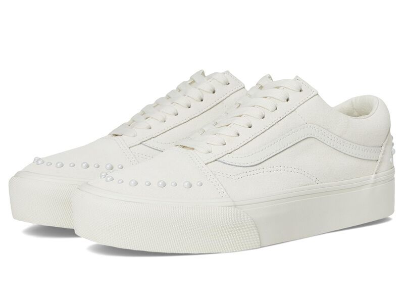 バンズ メンズ シューズ スニーカー プラットフォーム Vans Old Skool Platform Pearls Marshmallow
