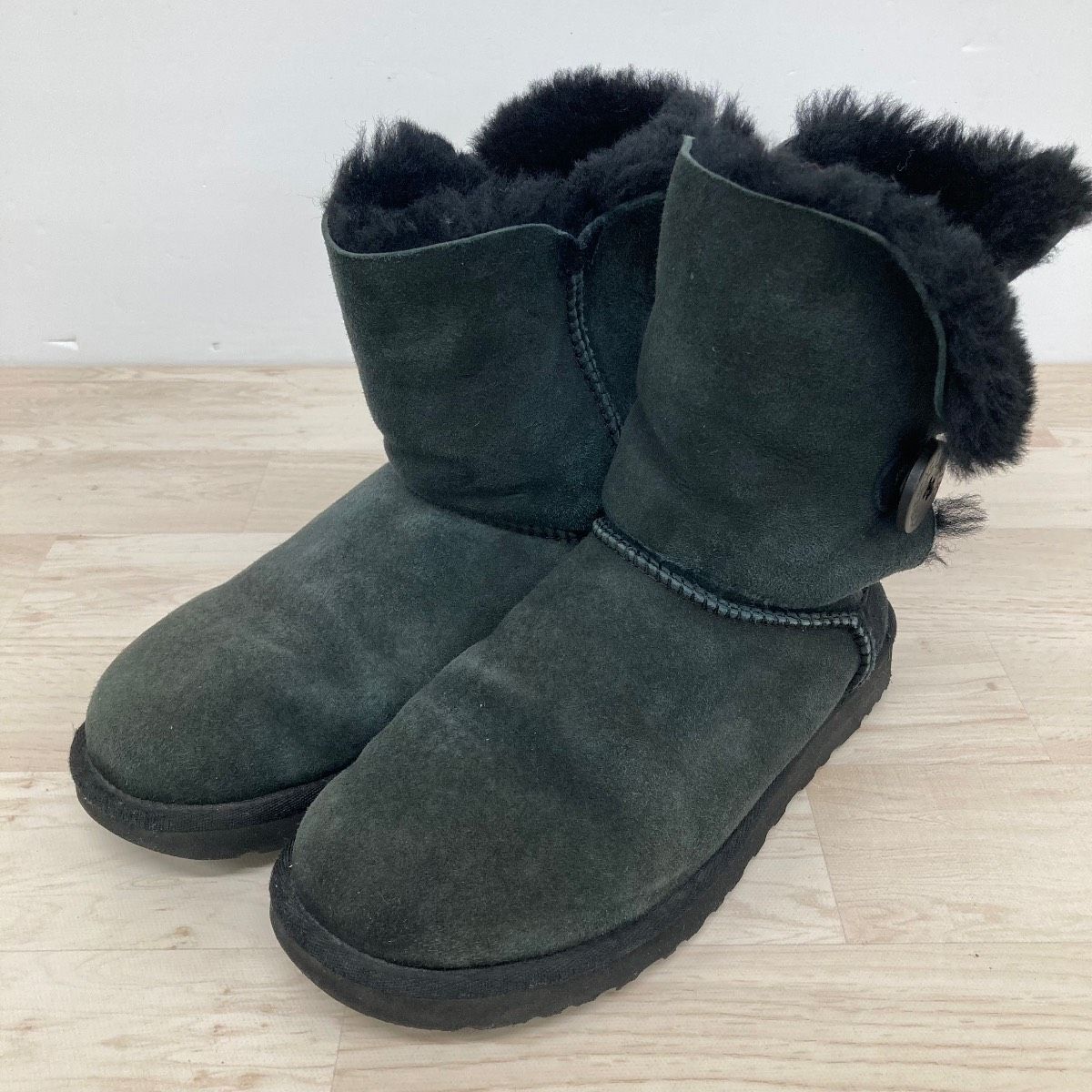 UGG australia ムートンブーツ ブラック 24cm 5803 アグ 
