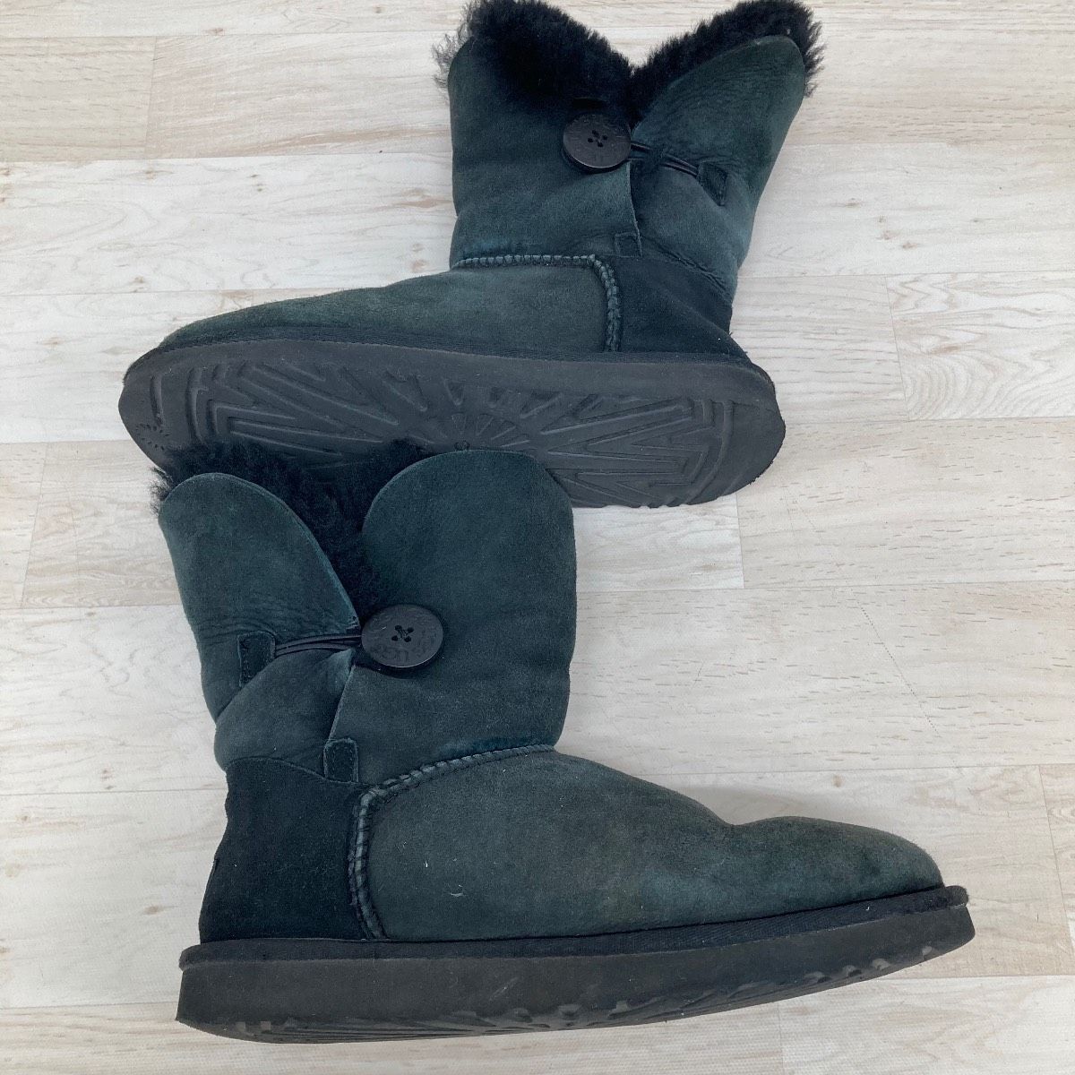 UGG australia ムートンブーツ ブラック 24cm 5803 アグ