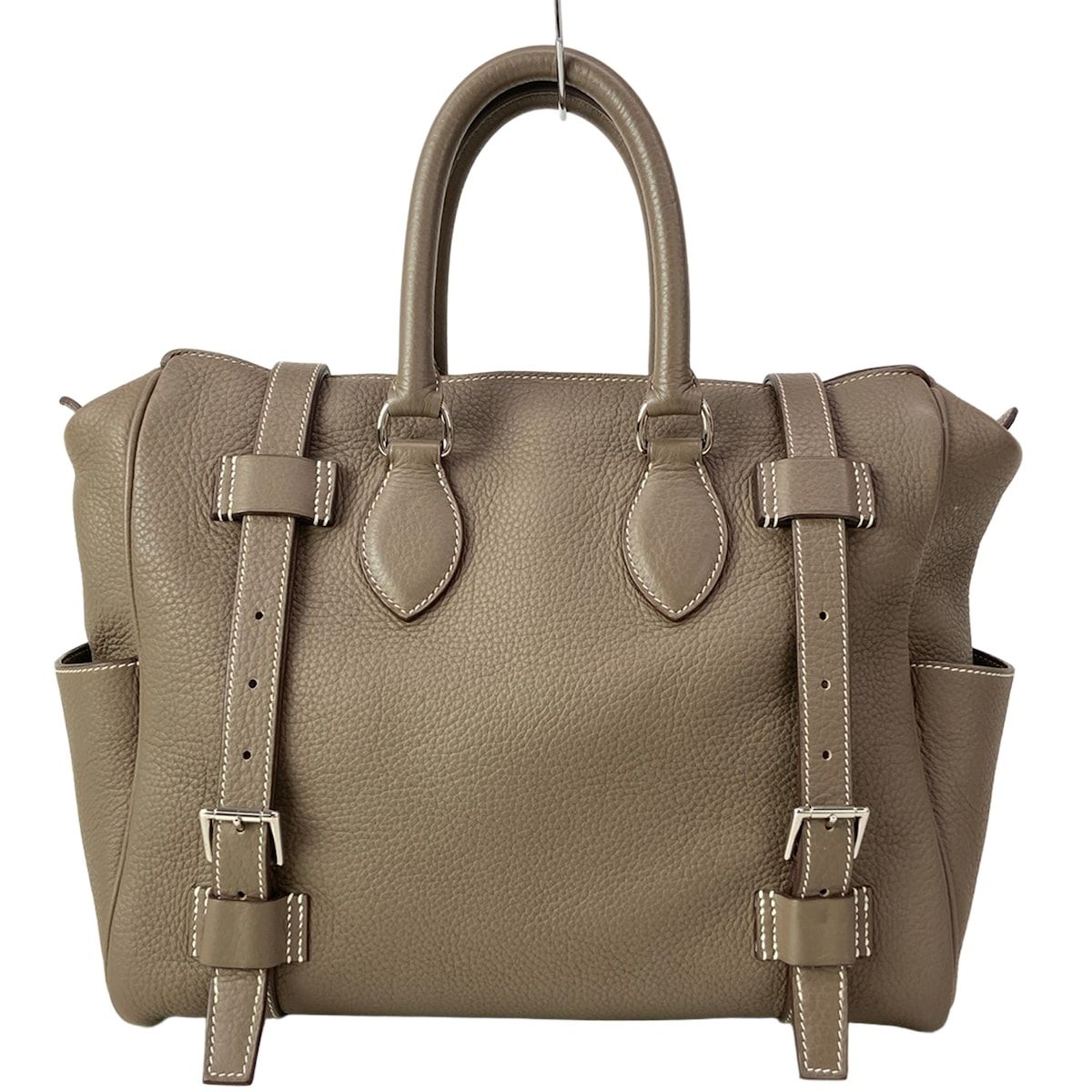 HERMES(エルメス) ハンドバッグ ピュールサングル31 060449CK-18 エトゥープ シルバー金具