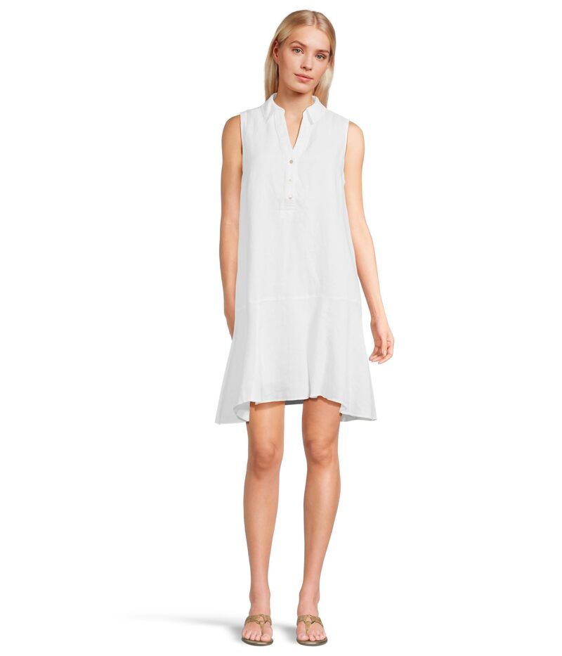 リリーピュリッツァー レディース トップス ワンピース リネン Lilly Pulitzer Ellowyn Linen Dress Resort White ホワイト