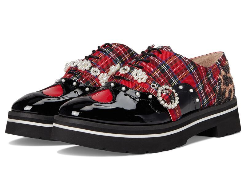 ブルーバイベトシージョンソン レディース シューズ オックスフォード Blue by Betsey Johnson Simonee Red Plaid レッド