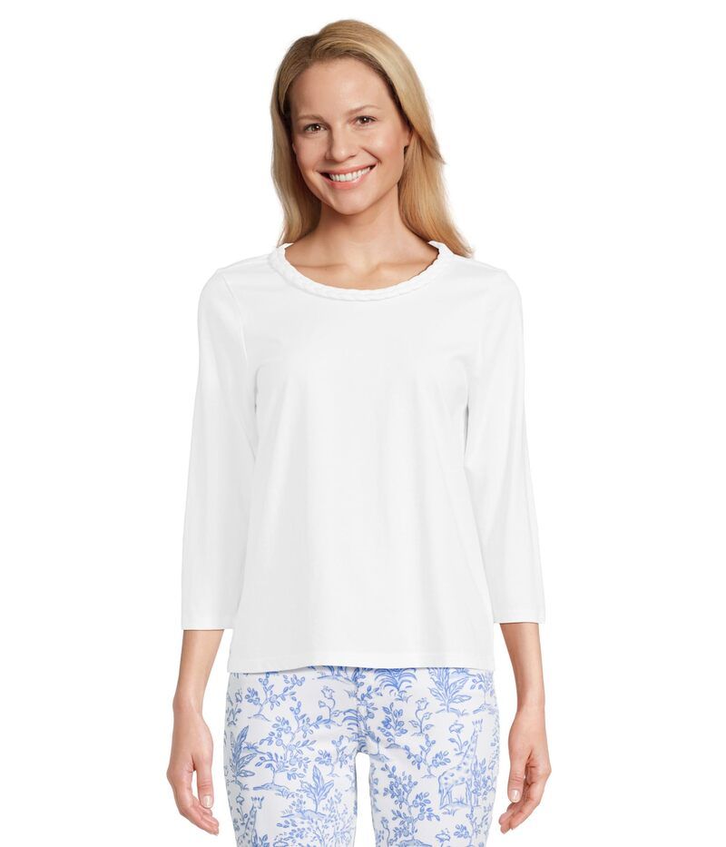 リリーピュリッツァー レディース トップス シャツ ニット Lilly Pulitzer Paulson Knit Top Resort White ホワイト