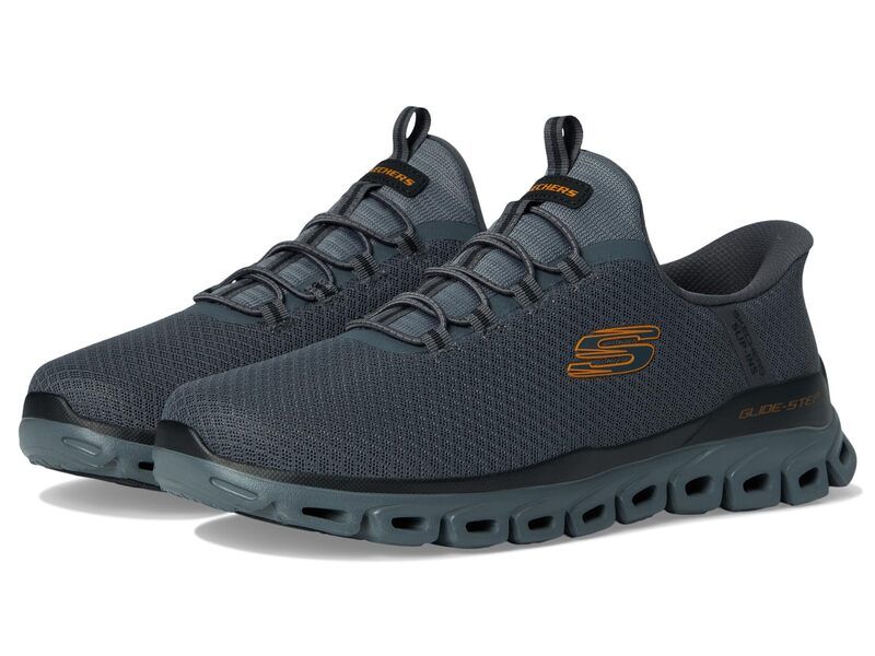 スケッチャーズ メンズ シューズ スニーカー SKECHERS GlideStep Noxus Hands Free Slipin CharcoalOrange チャコール