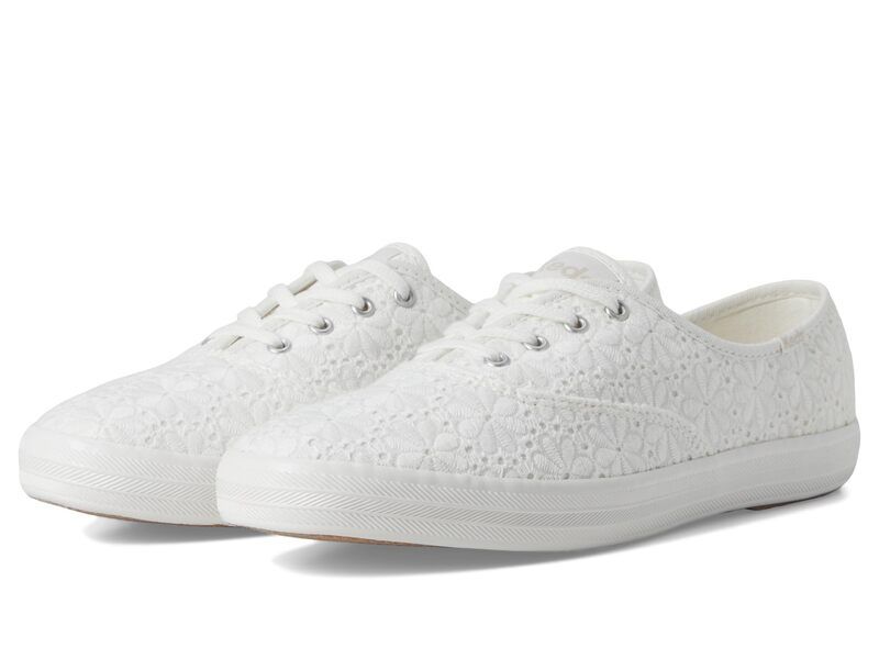 ケッズ レディース シューズ スニーカー Keds Champion Seasonal Snow White Eyelet ホワイト