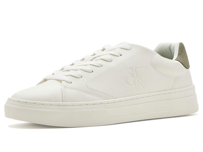 カルバンクライン メンズ シューズ スニーカー Calvin Klein Sollyz WhiteDark Gree ホワイト