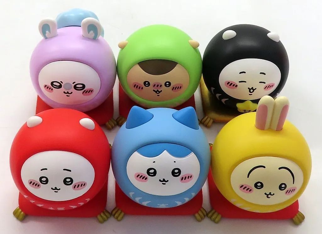 【中古】トレーディングフィギュア 全6種セット 「ちいかわ 祈福達磨」