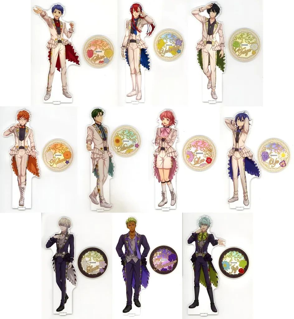 【中古】アクリルスタンド・アクリルパネル 全10種セット デカアクリルスタンド 「WEBくじ KING OF PRISM 第2弾『FLOWER PRISM SHOW』」 B賞