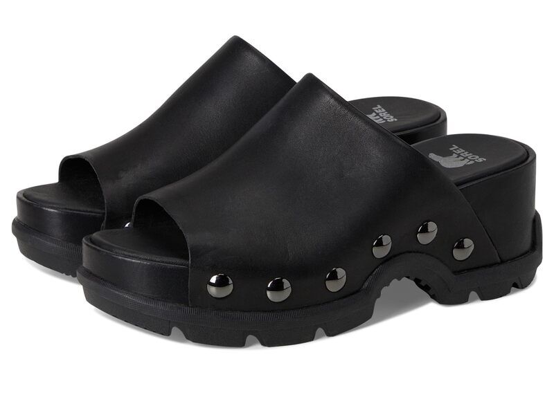 ソレル レディース シューズ ヒール SOREL Roamn Slide BlackBlack ブラック
