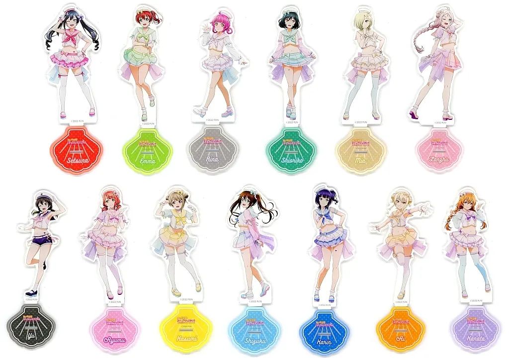 【中古】アクリルスタンド・アクリルパネル 全13種セット アクリルフィギュア 「くじ引き堂 ラブライブ!虹ヶ咲学園スクールアイドル同好会 オンラインくじ Ver.LoveLive!Days～ゆめかわふぁっしょん～」 B賞