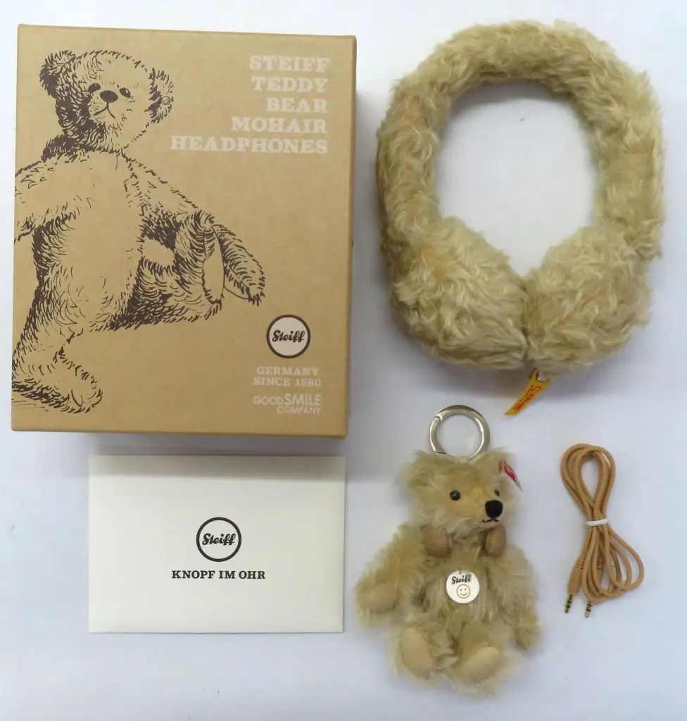 中古】ヘッドフォン テディベア モヘアヘッドフォン 「シュタイフ
