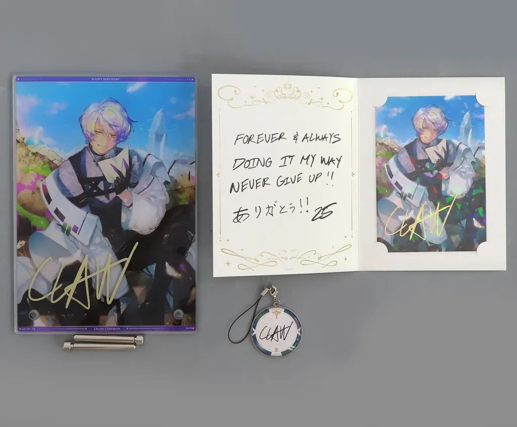 【中古】グッズセット クロード クローマーク A5アクリルパネルセット 「バーチャルYouTuber にじさんじ NIJISANJI EN クロード クローマーク 誕生日2025」